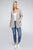 Melange Open Front Sweater Cardigan