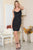 Sequin Lurex Cowl Neck Dress