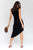 Sleeveless Twist Wrap Rib Midi Dress