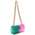 Quilt Embossed Multi Color Jelly Shoulder Bag