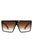 Oversize Square Flat Top Fashion Women Sunglasses