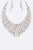 Pearl Crystal Statement Bridal Necklace Set