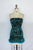 Strapless Sequins Feather Mini Dress