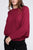 Ribbed Batwing Long Sleeve Boat Neck Sweater