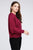 Ribbed Batwing Long Sleeve Boat Neck Sweater