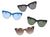 Women Half Frame Cat Eye Sunglasses