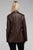 Sleek Pu Leather Blazer with Front Closure