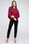 Ribbed Batwing Long Sleeve Boat Neck Sweater