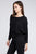 Ribbed Batwing Long Sleeve Boat Neck Sweater