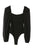 LS shirring sleeve bodysuit