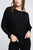 Ribbed Batwing Long Sleeve Boat Neck Sweater