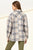 For Myself Checkered Print Button-Front Top