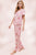 Loungewear set for women's floral pajama set