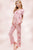 Loungewear set for women's floral pajama set