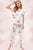 Loungewear set for women's floral pajama set