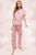 Loungewear set for women's floral pajama set