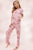 Loungewear set for women's floral pajama set