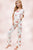 Loungewear set for women's floral pajama set