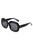 Round Oversize Oval Retro Fashion Sunglasses