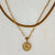 Double Chain Initial Necklace