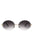 Round Oval Rimless Circle Vintage Sunglasses