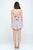 Romper with spaghetti strap tie back ditsy floral