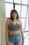 Plus Size Tattoo Mesh Racerback Bralette