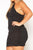 Plus Size Bustier Asymmetric Sleeve Mini Dress