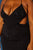 Plus Size Sequin V Neck Cut Out Cami Mini Dress