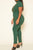 Plus Size Deep V Neck Bodycon Jumpsuit