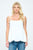 Tie shoulder loose fit solid tank top