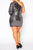 Plus Size One Shoulder Sequin Mini Dress