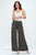 Knitted Palazzo pants in Venezia chain