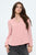 V neck long sleeve pop over blouse