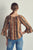 Sweetheart neckline ethnic print top