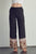 Elastic waist palazzo pants in ethnic print