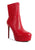 Rossetti Stretch Pu High Heeled Ankle Boot