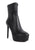 Rossetti Stretch Pu High Heeled Ankle Boot