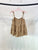 Tie shoulder loose fit solid tank top