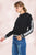 Fleece Lace Up Sleeve Sweatshirt Hoodie Top