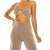 SOLID HALTER CHAIN DETAILED JUMPSUIT-NUDE