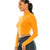 MESH MUSTARD LONG SLEEVE TOP