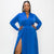 WOMEN FULL SLEEVE OPEN LEG LONG DRESS - Plus Size